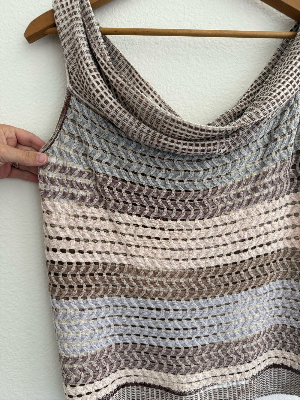 Y2K Missoni Knit Off-Shoulder Top - Picture 2 of 6